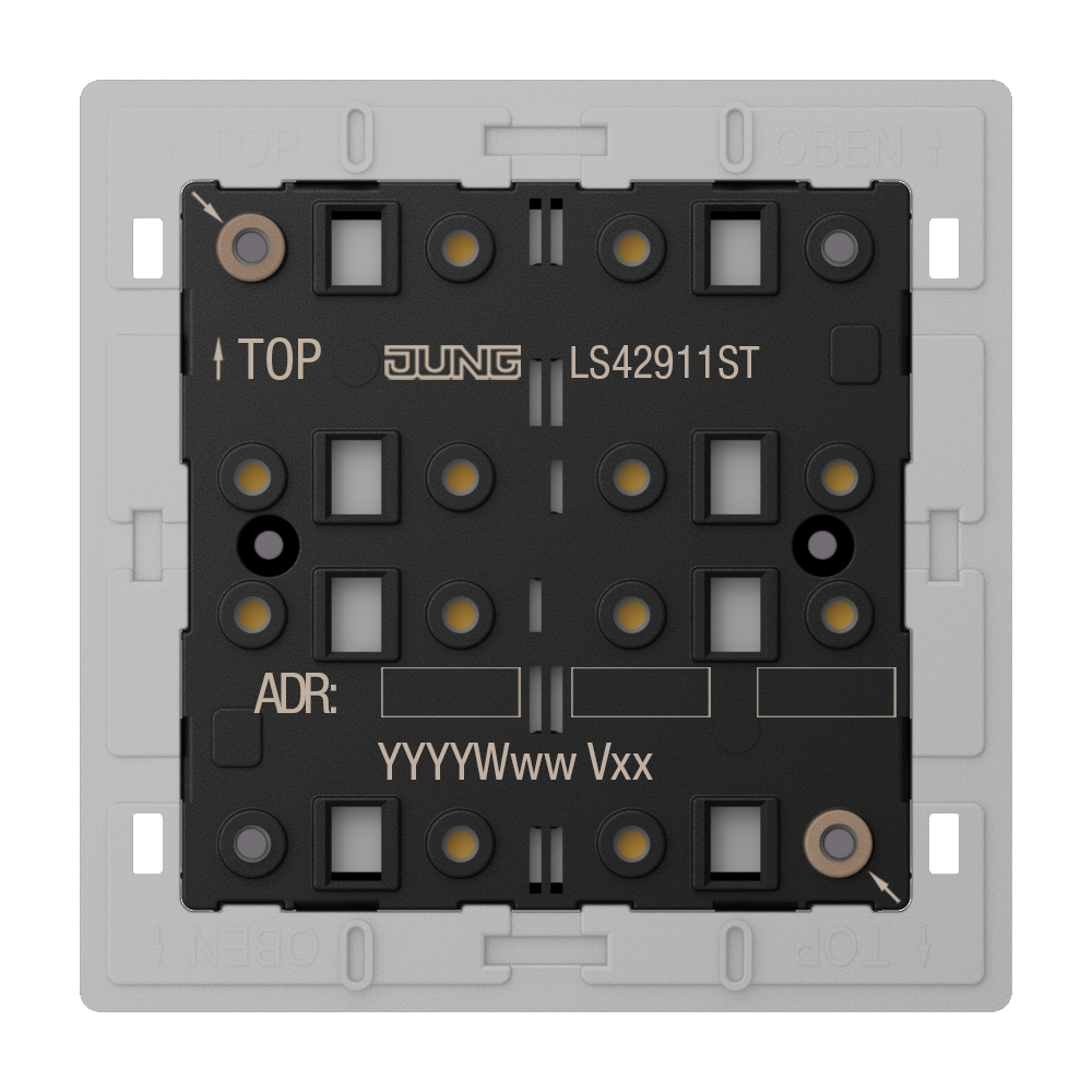 JUNG Tastsensor KNX UP 2pkt inkl.Ankoppl LS 4291 1ST LED