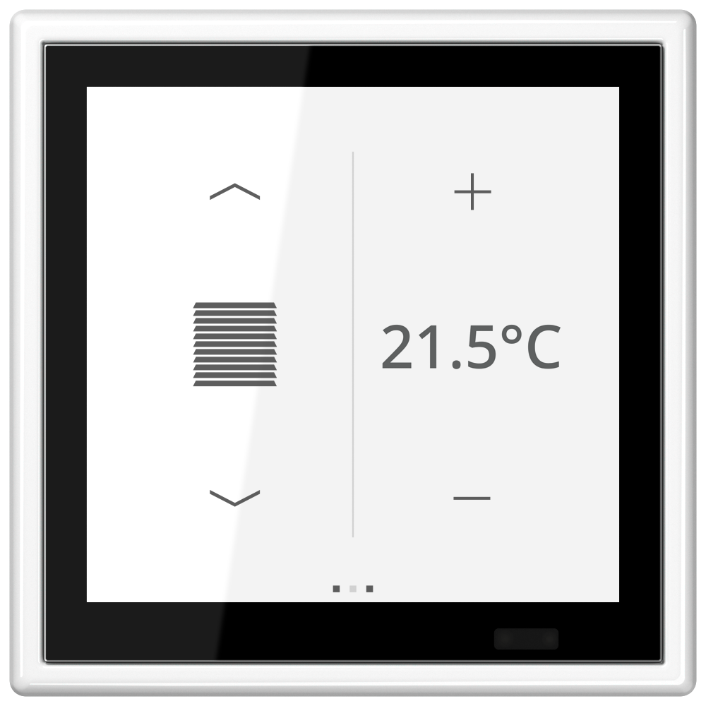 JUNG Bedienelement KNX Kst aws UP LS 459 D 1S WW man.SollwVerst