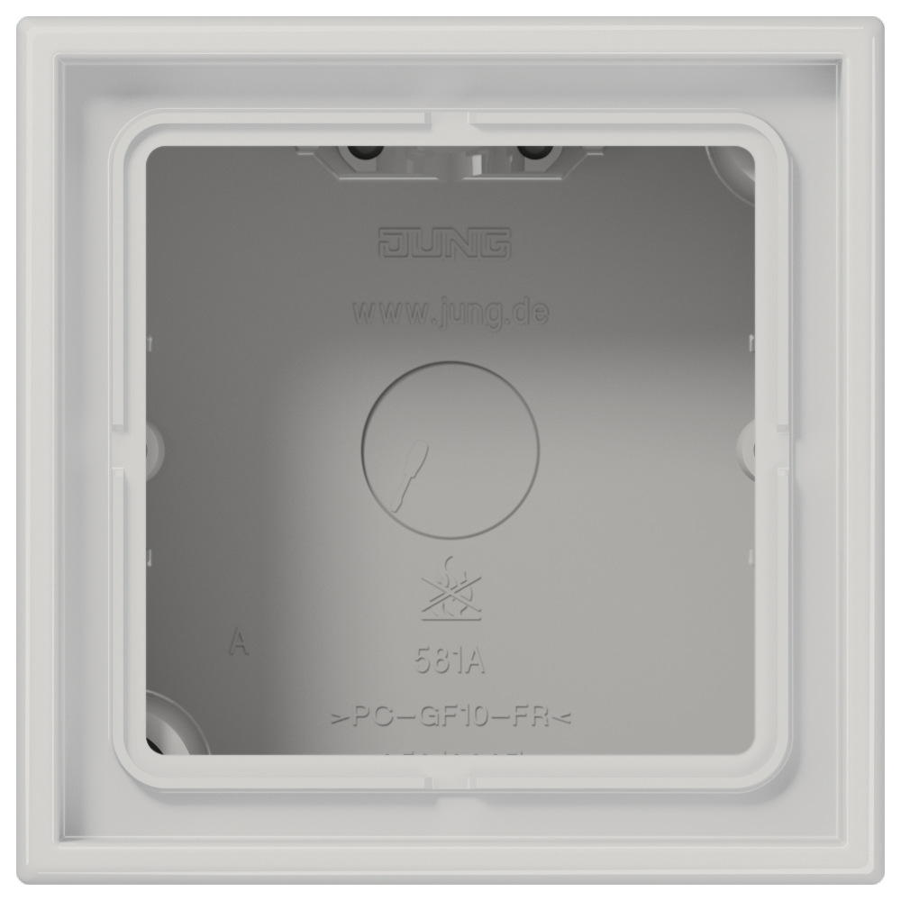JUNG Gehäuse AP 1f Kst gr glz AP-Geh LS 581 A LG