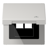 JUNG Einbaurahmen 1f lgr glz Klappd Kst LS 990 BFKL LAN LG f.GEB-K