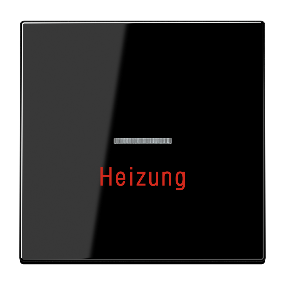 JUNG Kontrollwippe Schalter sw glz LS 990 H SW austb.Symb