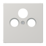 JUNG Zentralplatte Sat/TV/Radio 3f lgr LS 990 SAT LG Schraubbef