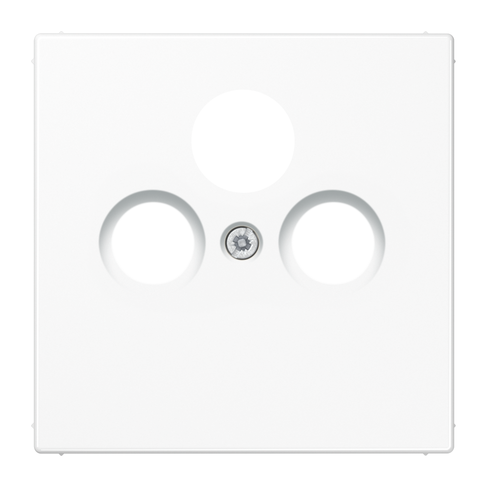 JUNG Zentralplatte Sat/TV/Radio 3f aws LS 990 SAT WW Schraubbef