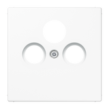 JUNG Zentralplatte Sat/TV/Radio 3f aws LS 990 SAT WW Schraubbef