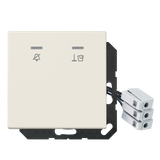 JUNG UP-Hotelabdeckung-Einsatz ws glz LS CU KO5 M 24 Basis+zentr.Abdeckpl