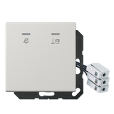 JUNG UP-Hotelabdeckung-Einsatz lgr glz LS CU KO5 M 24 LG Basis+zentr.Abdeckpl