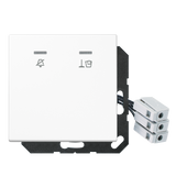 JUNG UP-Hotelabdeckung-Einsatz aws glz LS CU KO5 M 24 WW Basis+zentr.Abdeckpl