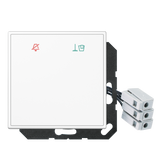 JUNG UP-Hotelabdeckung-Einsatz aws glz LS CU KO6 M 24 WW Basis+zentr.Abdeckpl
