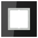 JUNG Einbaurahmen 1f sw glz Glas f.GEB-K LS / LS PLUS LSP 981 GL SW