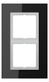 JUNG Einbaurahmen 2f sw glz Glas f.GEB-K LS / LS PLUS LSP 982 GL SW