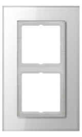JUNG Einbaurahmen 2f aws glz Glas LS / LS PLUS LSP 982 GL WW f.GEB-K