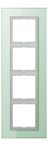 JUNG Einbaurahmen 4f tra mt Glas f.GEB-K LS / LS PLUS LSP 984 GLAS