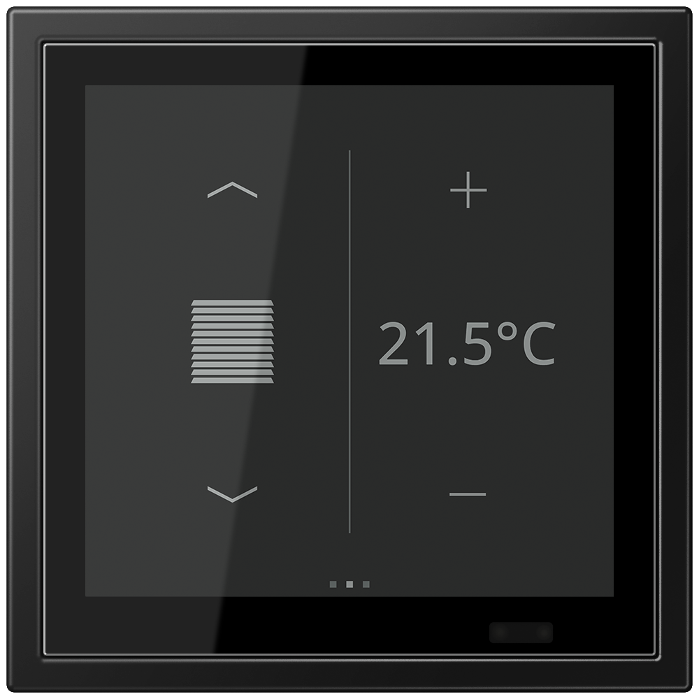 JUNG Bedienelement KNX Kst gra-sw UP LSZ 459 BF D 1S SWM man.SollwVerst