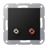 JUNG Multifunktionsdose UP 1data gra-sw A M 1021 SWM