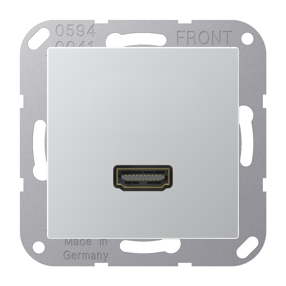 JUNG HDMI-Steckdose UP Kanaleinb 1HDMI A M 1112 L alu