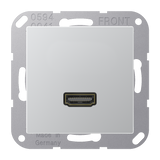 JUNG HDMI-Steckdose UP Kanaleinb 1HDMI A M 1112 L alu