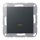 JUNG HDMI-Steckdose UP Kanaleinb 1HDMI A M 1112 NM anth
