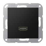 JUNG HDMI-Steckdose UP 1data 1HDMI A M 1112 SWM gra-sw