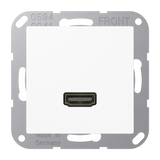 JUNG HDMI-Steckdose UP Kanaleinb 1HDMI AS/A MA A 1112 WW ws RAL9010
