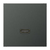 JUNG HDMI-Steckdose UP Kanaleinb 1HDMI LS MA AL 1112 AN anth
