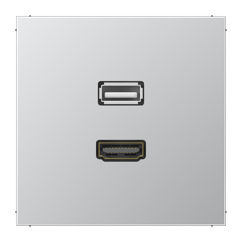 JUNG HDMI-Steckdose UP Kanaleinb 1data LS MA AL 1163 1HDMI alu
