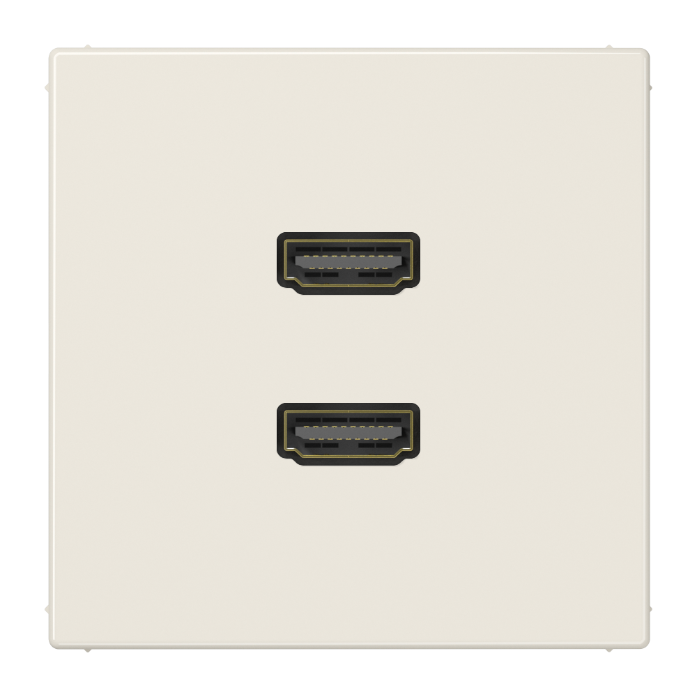 JUNG HDMI-Steckdose UP Kanaleinb 2HDMI LS MA 1133 ws RAL1013