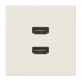 JUNG HDMI-Steckdose UP Kanaleinb 2HDMI LS MA 1133 ws RAL1013