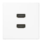 JUNG HDMI-Steckdose UP Kanaleinb 2HDMI LS MA 1133 WW ws RAL9010