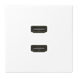 JUNG HDMI-Steckdose UP 2data 2HDMI LS MA 1133 WWM schn-ws