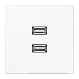 JUNG Multifunktionsdose UP Kanaleinb ws LS MA 1153 WW 2data RAL9010