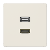 JUNG HDMI-Steckdose UP Kanaleinb 1data LS MA 1163 1HDMI ws RAL1013