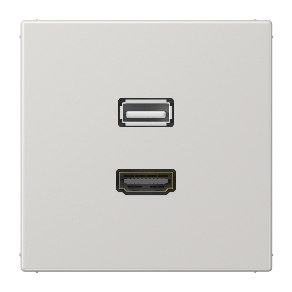 JUNG HDMI-Steckdose UP Kanaleinb 1data LS MA 1163 LG 1HDMI gr RAL7035