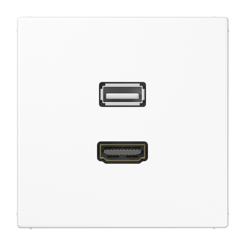 JUNG HDMI-Steckdose UP Kanaleinb 1data LS MA 1163 WW 1HDMI ws RAL9010