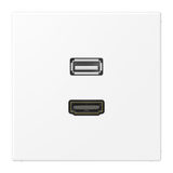 JUNG HDMI-Steckdose UP 2data 1HDMI LS MA 1163 WWM schn-ws