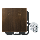 JUNG UP-Hotelabdeckung-Einsatz ms glz LS ME CU KO5 M 230 AT Basis+zentr.Abdeck