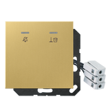 JUNG UP-Hotelabdeckung-Einsatz ms glz LS ME CU KO5 M 230 C Basis+zentr.Abdeckp