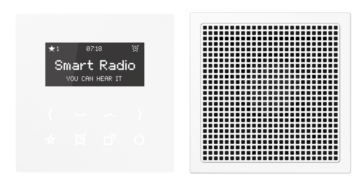 JUNG Radio RDS ws digi 8speich m.NT LS990 RAD LS 918 WW UKW-Empfänger