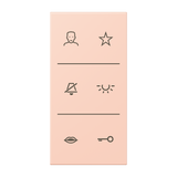 JUNG Abdeckung Türstat l'ocr_rou_cla mt LS SI V6 LC DC 234 div.Symbole