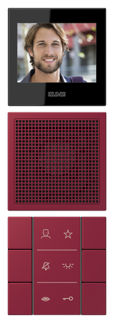 JUNG Video-Innenstation 2Draht AP 70mm SI VI LC 627 255 le _rub TüröffnAutom