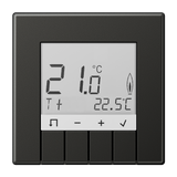JUNG Raumthermostat 230V 10A Schließer Aluminium TR D AL 231 AN IP30 Bimetall