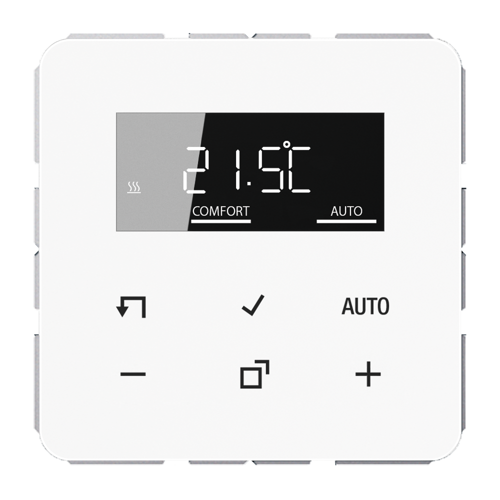 JUNG Raumthermostat 230V 16A Wechsler CD TR D 1790 WW IP20 m.Display
