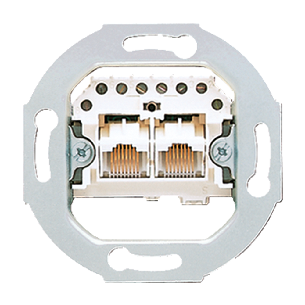 JUNG Anschlussdose Cat3 2xRJ45 ws ger UAE 2X8 UPO Schraube