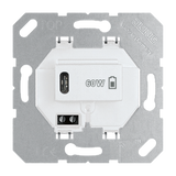 JUNG USB-Spannungsversorgung 1USB-C UP USB PD60 C WW 3000mA ws 5-20V 50-60Hz