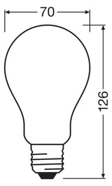 LEDVANCE LED-Lampe FM E27 17W 2700K ws D LED Classic A 150 Filament P 17W 82 2452