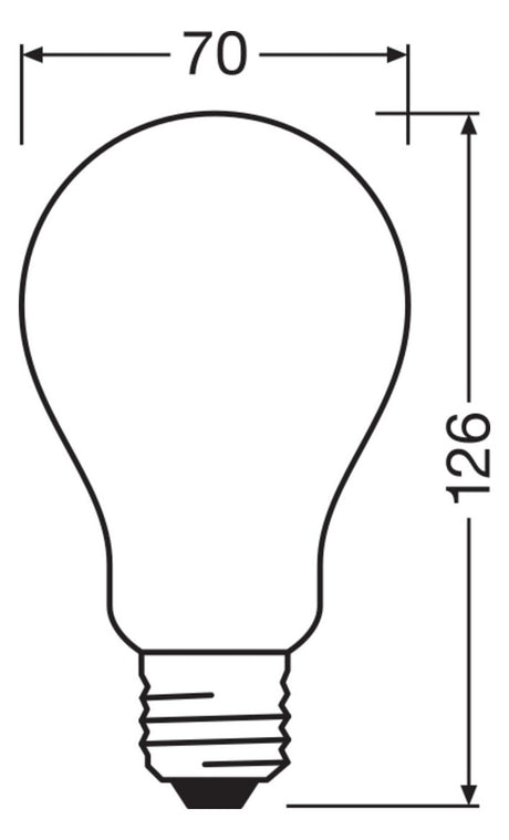 LEDVANCE LED-Lampe FM E27 17W 2700K ws D LED Classic A 150 Filament P 17W 82 2452