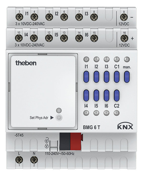THEBEN Binäreingang KNX REG 4TE LED 6f BMG 6 T KNX