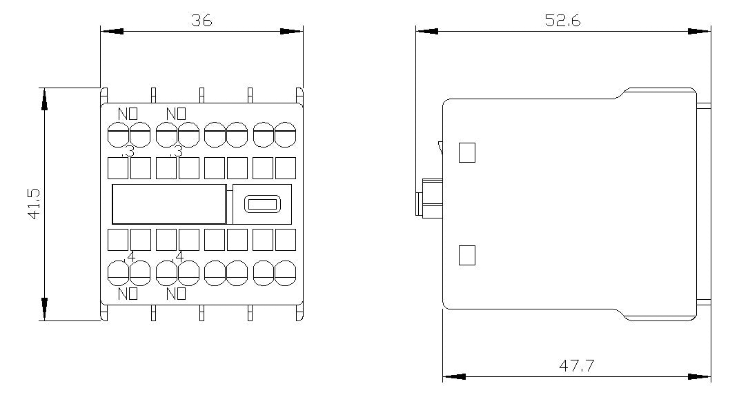 SIEMENS Hilfsschalterblock 2S Frontbef 3RH2911-2HA20 6A/AC Federzug