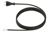 BACHMANN Netzanschlussleitung 3m 2x1qmm 246.175 10A sw IP20 Aderendh KontSteck