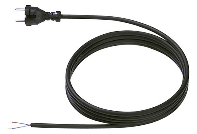 BACHMANN Netzanschlussleitung 3m 2x1qmm 246.175 10A sw IP20 Aderendh KontSteck
