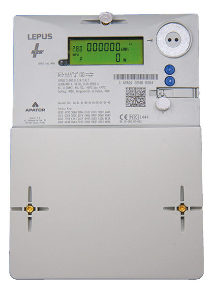 NZR Drehstromzähler B elektr digi 100A LEPUS 5(100)A,3x230/400V,MID,DS,DT, geei